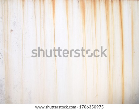 Red rust stain on white concrete wall texture Royalty-Free Stock Photo #1706350975