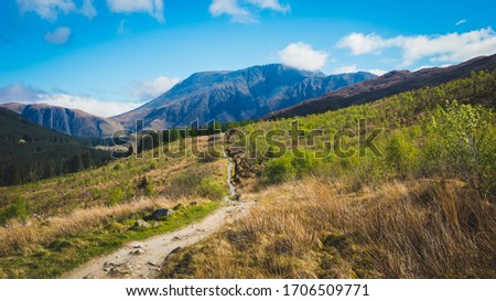 Scotland West Highland Way Footpath Royalty-Free Stock Photo #1706509771