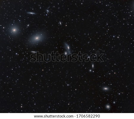 Markarian's Chain Of Galaxies - M84 and M86