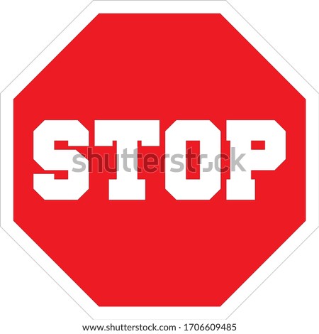 Road sign STOP illustration eps 10