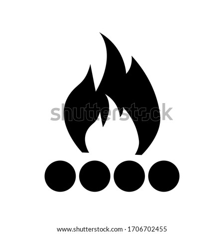firewood icon or logo isolated sign symbol vector illustration - high quality black style vector icons
