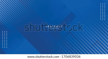 Abstract stripe blue background with dynamic effect. Motion vector Illustration with white lines decoration. Trendy dark navy blue gradients. Can be used for advertising, marketing, presentation