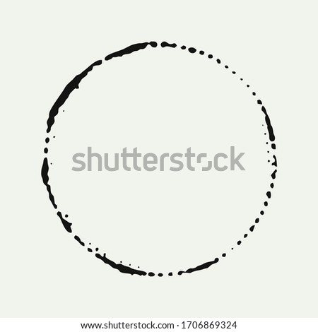 Creative design of ink circle