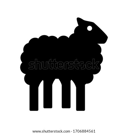 sheep icon or logo isolated sign symbol vector illustration - high quality black style vector icons
