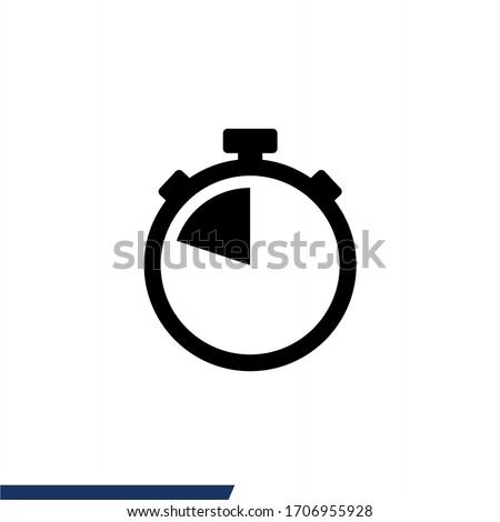 Stopwatch icon. Timer icon vector illustration Royalty-Free Stock Photo #1706955928