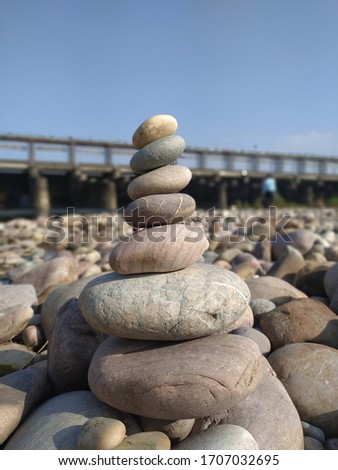 Pile of pebbles and Stones