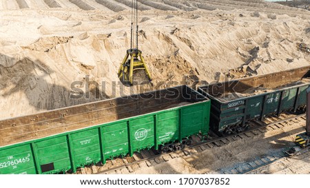 A construction site in the dirt. High quality photo