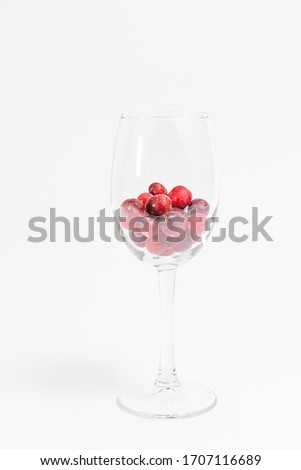 red berries on a white background