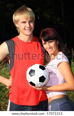 Sport background: outdoor games with ball