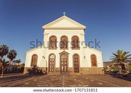 Parish of São Martinho church in the parish of São Martinho, in the municipality of Funchal, Madeira Portugal Royalty-Free Stock Photo #1707131851