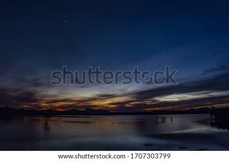 
beautiful sunset lake summer ukraine