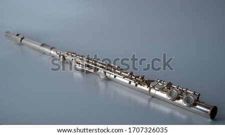 Fully Assembled silver Flute to learn how to play
