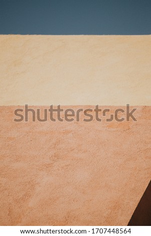 Colorful wall background. Minimalist style image for designs. 