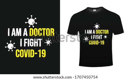 Coronavirus t-shirt vector design template, poster, typography.