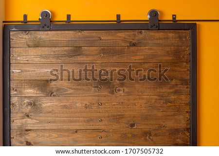 Loft style Wooden door in Modern house