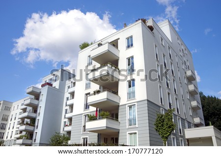 Berlin town houses Royalty-Free Stock Photo #170777120