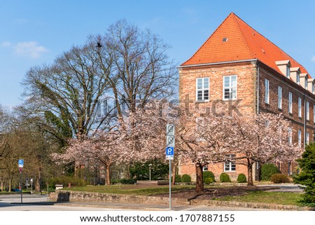 Spring in northern Germany in Kiel, the state capital of Schleswig-Holstein
