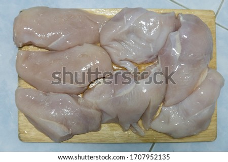 The chicken breast on plate