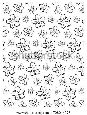 pattern vector floral black background