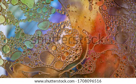 Colorful background with water drops.

