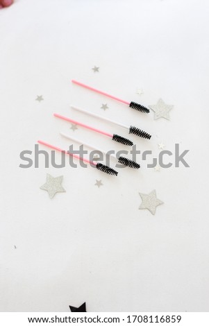 eyelash brush on a white background