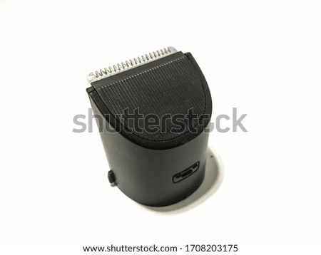 A picture of hair trimmer with Selective focus