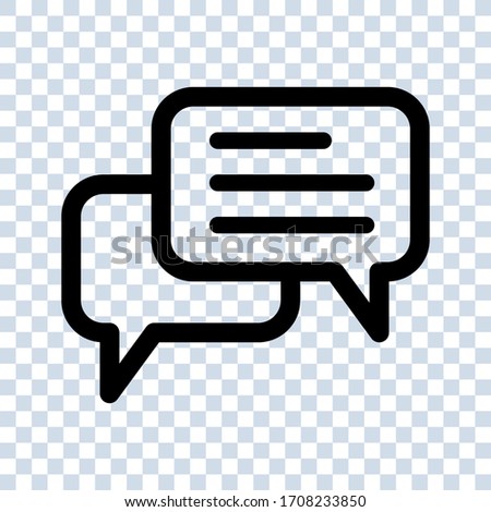 Talk bubble speech icon. Blank empty bubbles vector design elements. Chat on line symbol template. vector illustration. editable icon