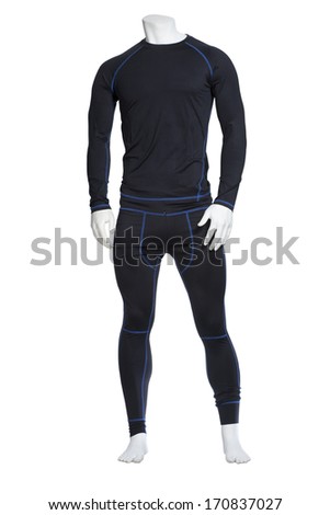 baselayer underweare for skiing  with clipping path Royalty-Free Stock Photo #170837027
