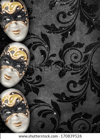Vintage style masquerade background