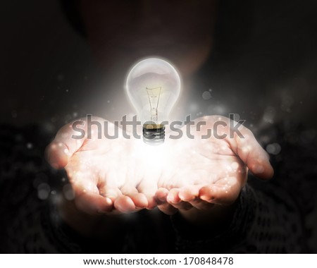 Woman sharing her idea and knowledge Royalty-Free Stock Photo #170848478