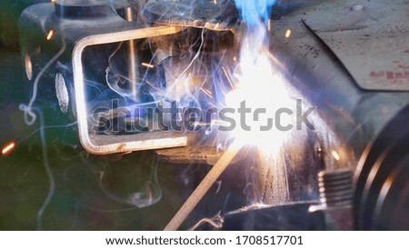 welder at work, photo as a background , welding background, welder at work