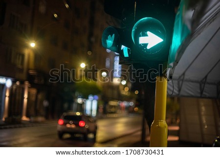 Traffic light in Sofia Bulgaria during the Covid-19 outbreak