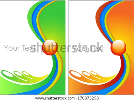  Set of abstract vector backgrounds for design