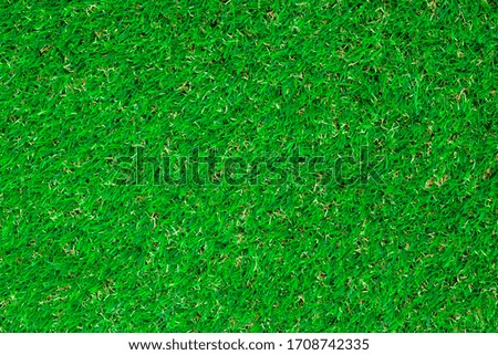 Top view of artificial green grass texture.
