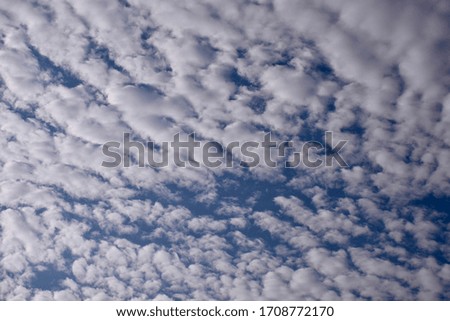 Bright morning clouds and beautiful cloudscape.
