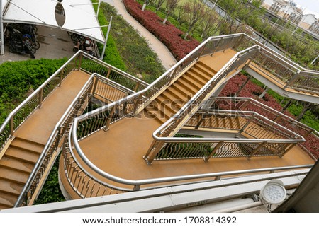 Modern Spiral Staircase in the city