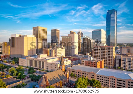 Oklahoma City, Oklahoma, USA downtown skyline in the afternoon.