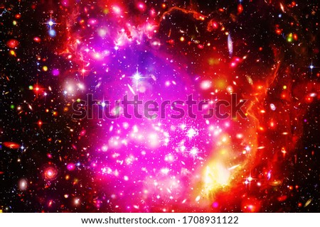Fascinating galaxy with stars. The elements of this image furnished by NASA.
