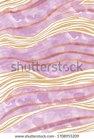 Abstract background with pastel and glitter free hands waves pattern