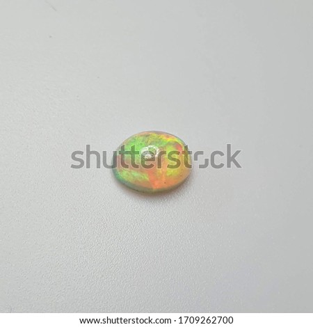 Natural oval opal gemstone cabochone 