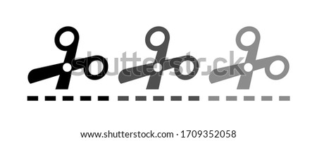 scissors icon stock vector illustration.