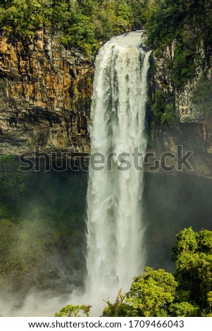 Beautiful waterfall in southern Brazil.