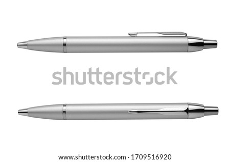Ball point pen isolated on white background with clipping path Royalty-Free Stock Photo #1709516920