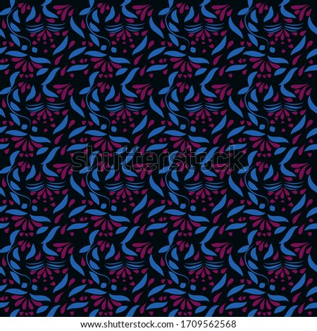 Abstract seamless colorful pattern exotic shapes backgrounds