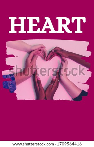 people making heart  with hands.