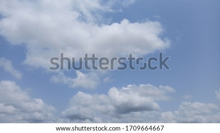 Sky and clouds on a clear day