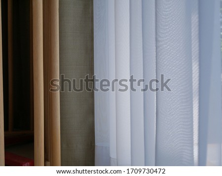 wood and curtain strip background concept