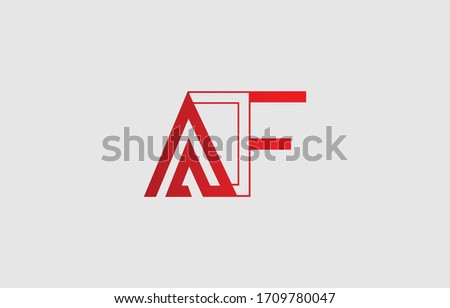 Initial based clean and minimal letter. AF FA logo creative fonts monogram icon symbol. Universal elegant luxury alphabet vector design