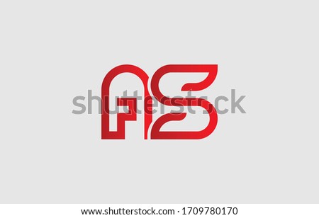 Initial based clean and minimal letter. AS SA logo creative fonts monogram icon symbol. Universal elegant luxury alphabet vector design
