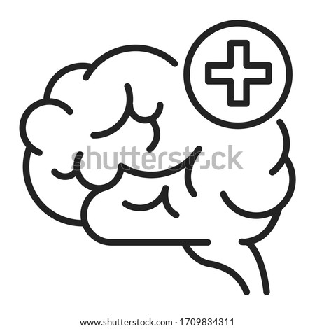Improving brain activity black line icon. Exercising the brain to improve memory, focus, or daily functionality. Pictogram for web page, mobile app, promo. UI UX GUI design element. Editable stroke